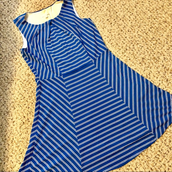 New York & Company Dresses & Skirts - Blue & White Striped A-Line Summer NY&Co Dress
